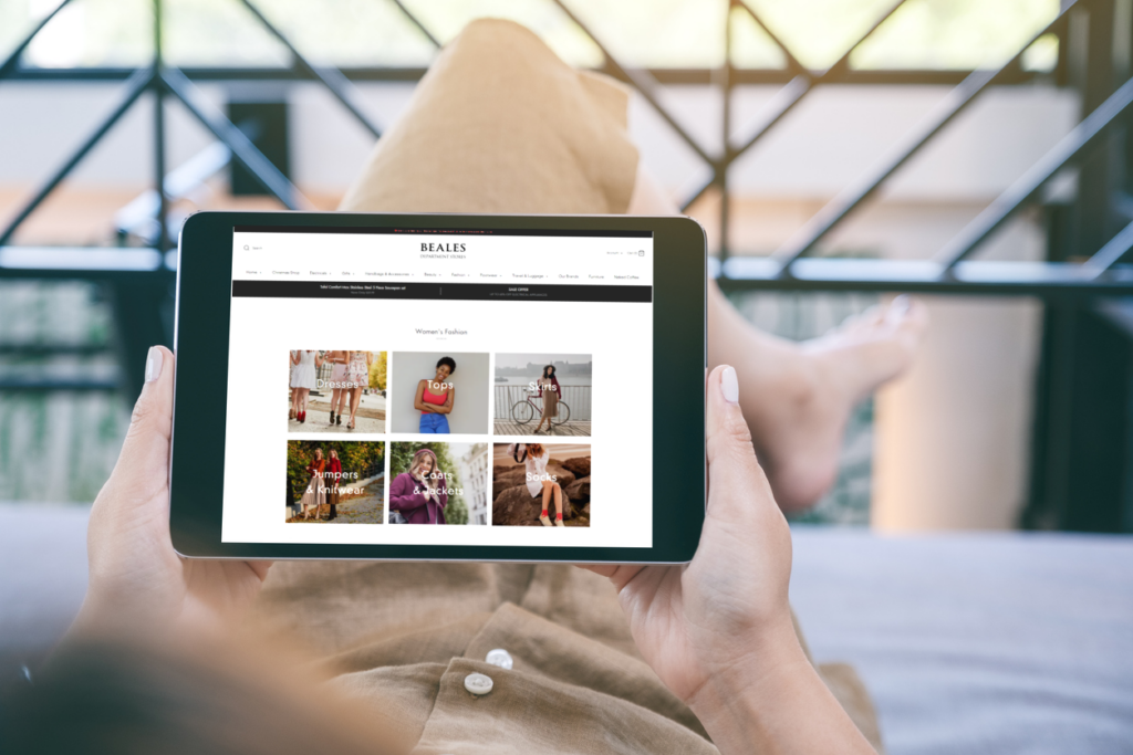 Beales on ipad