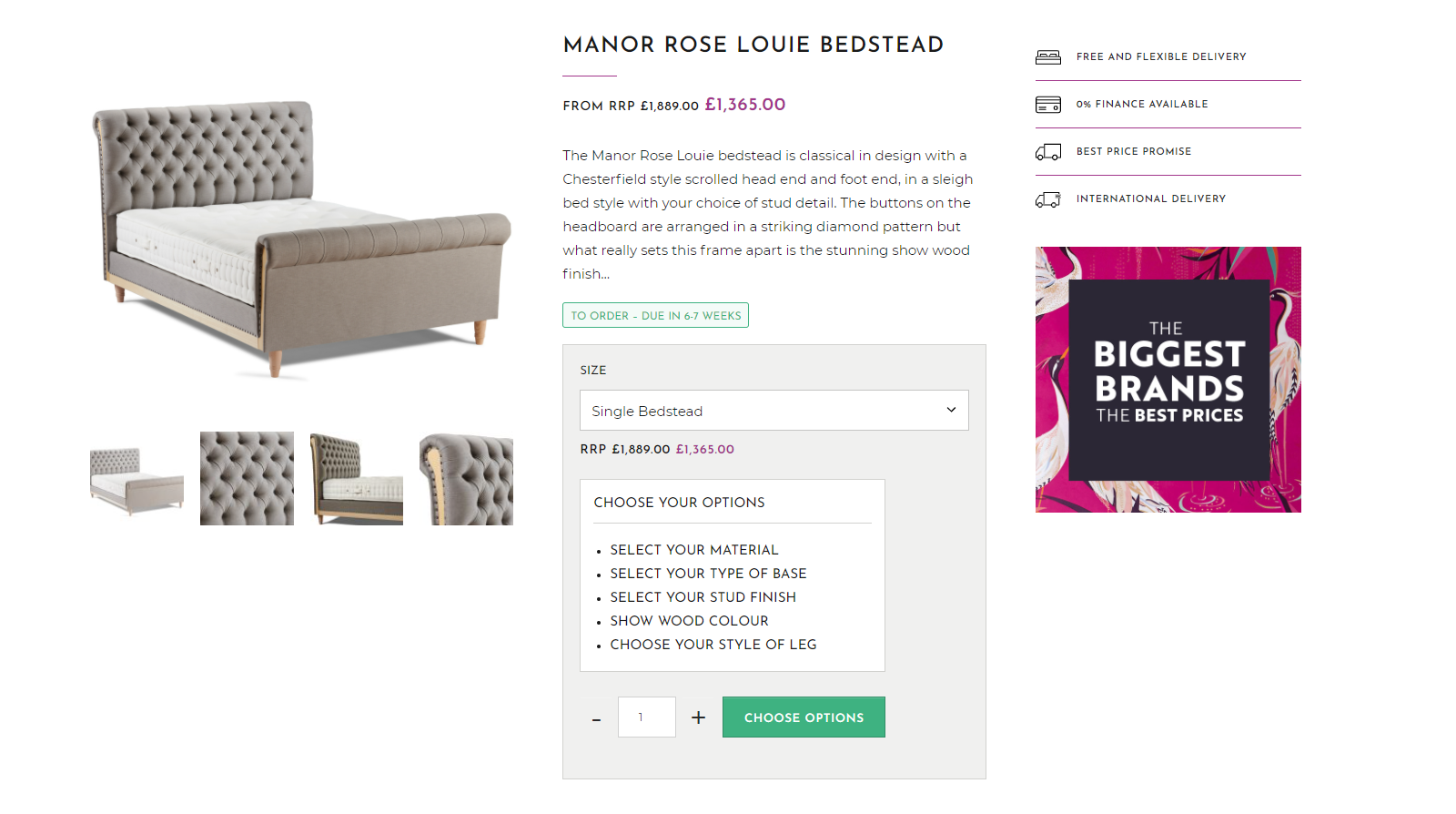 Jones and Tomlin ecommerce options